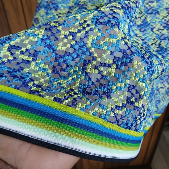 Tracy Reese 125966 Womens  Spaghetti  Trap Multicolor Fit and Flare dress size L - Picture 3 of 6